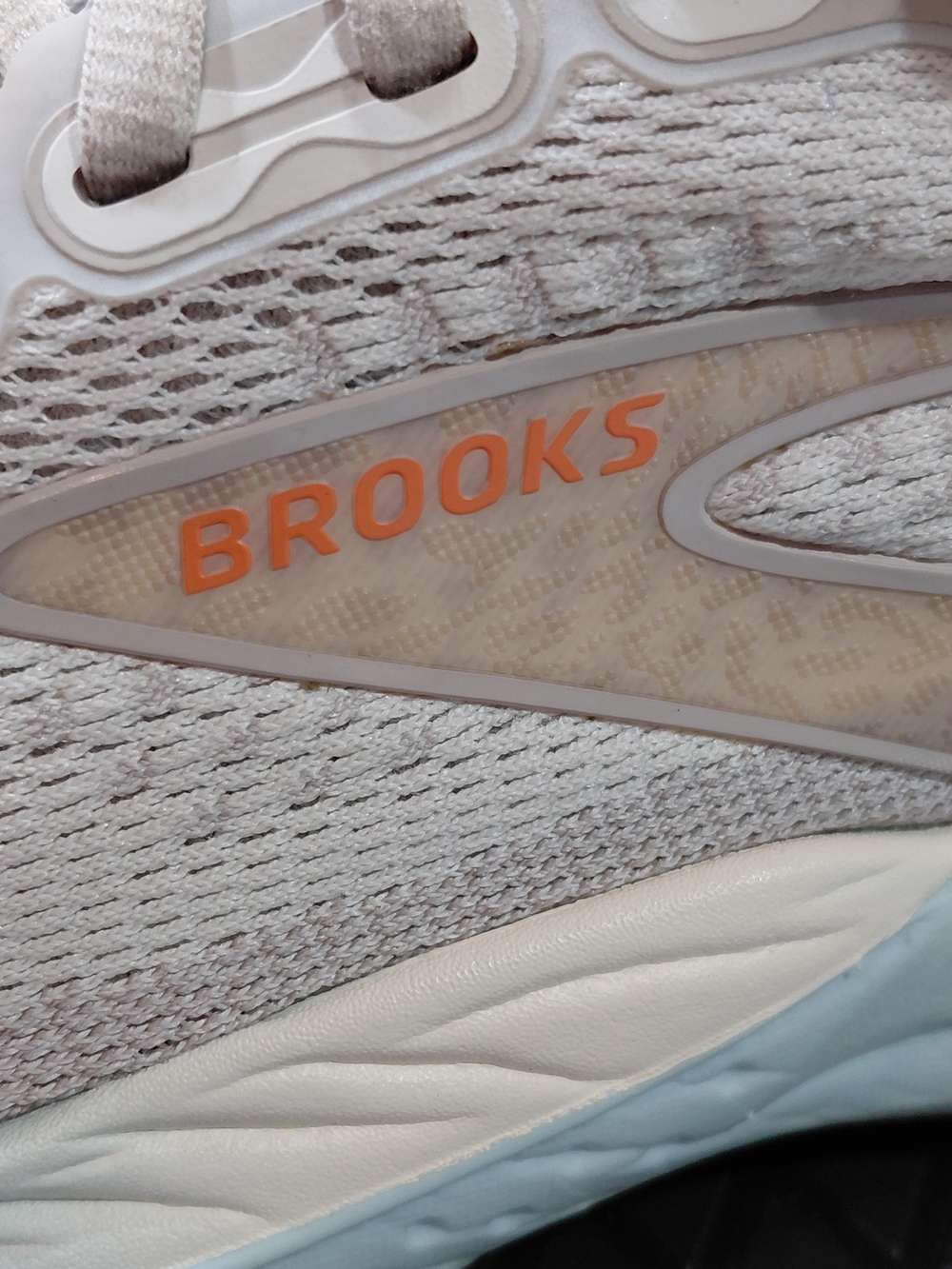 Brooks Women's Glycerin 21 Running Shoes - Light Beige  Baby Blue Sole SIZE 7.5W - Picture 2 of 15